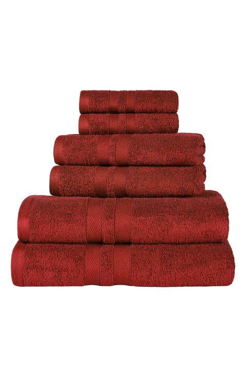 Solid Cotton 6-Piece Towel Set