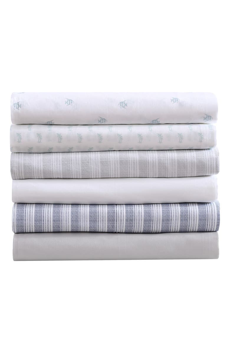 Tommy Bahama Solid Cool Zone Cotton King Sheet Set, Main, color, White