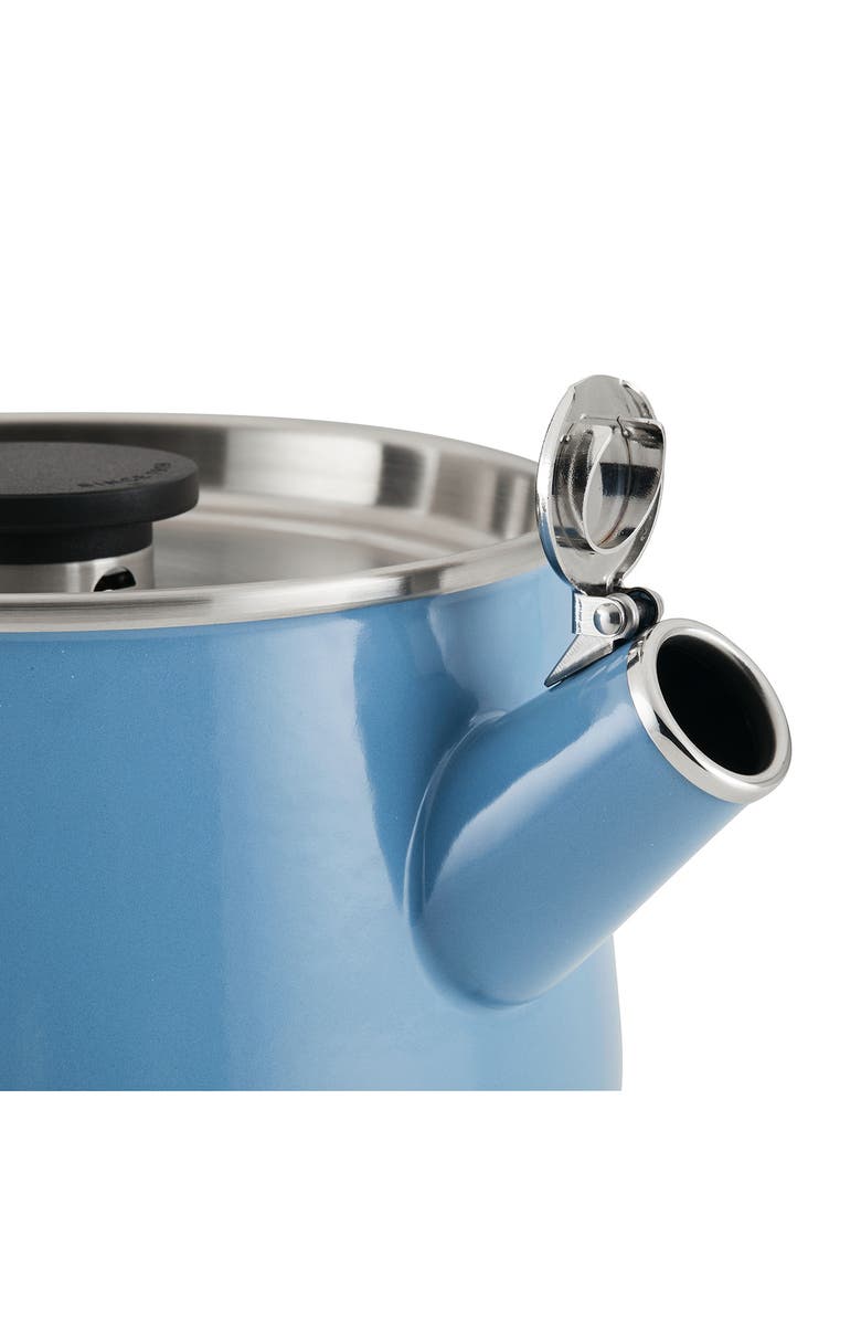 KITCHENAID 2-Quart Enameled Tea Kettle, Alternate, color, Blue