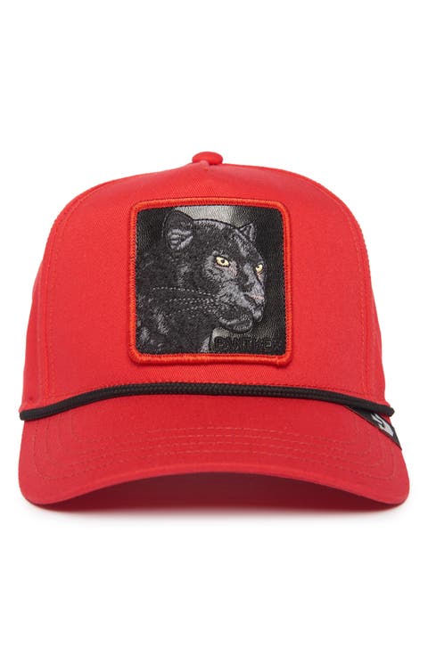 Panther 100 Embroidered Patch Denim Baseball Cap