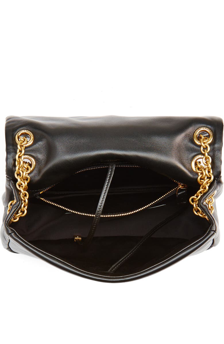 Saint Laurent Small Jamie 4.3 Patchwork Leather Shoulder Bag, Alternate, color, Nero