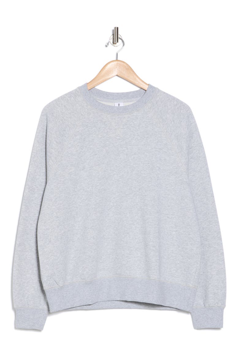 Raglan Sleeve Sweatshirt, Alternate, color, GREY SOFT HEATHER