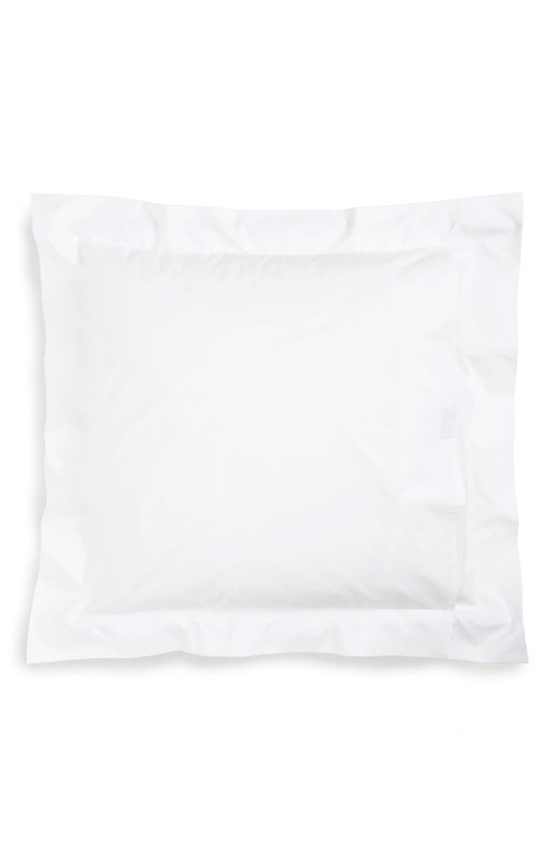 Matouk Lowell Egyptian Cotton Euro Sham, Alternate, color, Silver