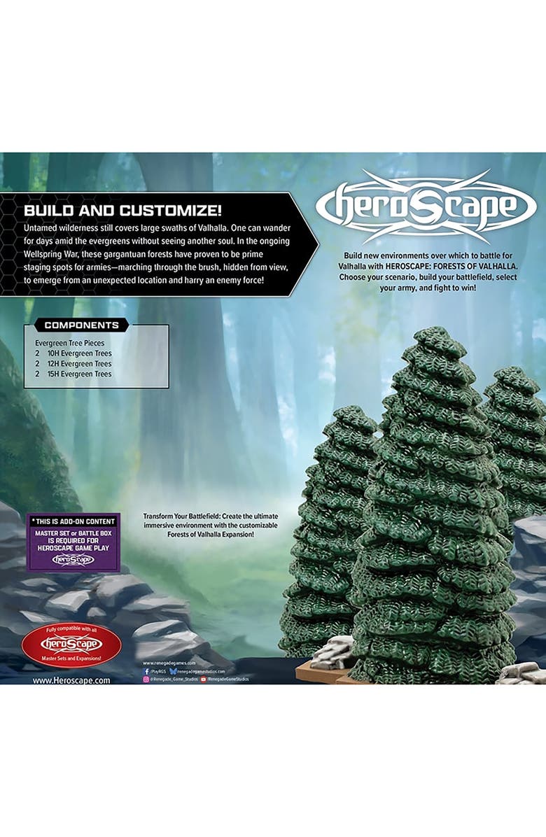 Renegade Game Studios HeroScape, Forests of Valhalla Terrain Expansion, Alternate, color, Multicolored