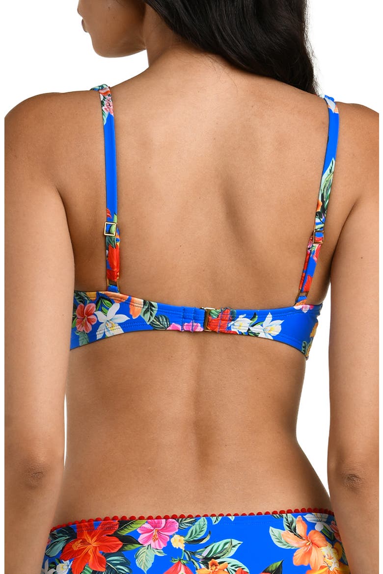Modern O-Ring Bikini Top, Alternate, color, BLUE MULTI
