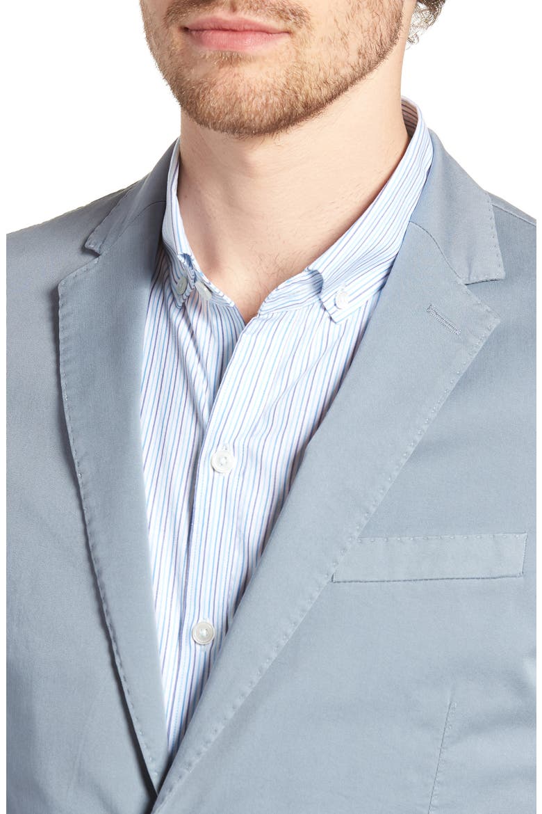 Hanry-D Trim Fit Stretch Cotton Blazer, Alternate, color, BLUE