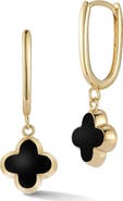 Ember Fine Jewelry 14K Gold Clover Drop Earrings