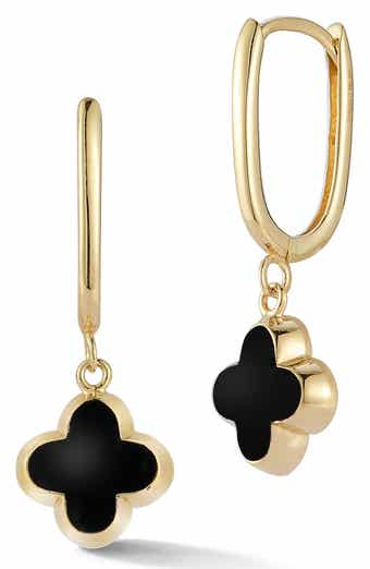 Ember Fine Jewelry 14K Gold Clover Drop Earrings