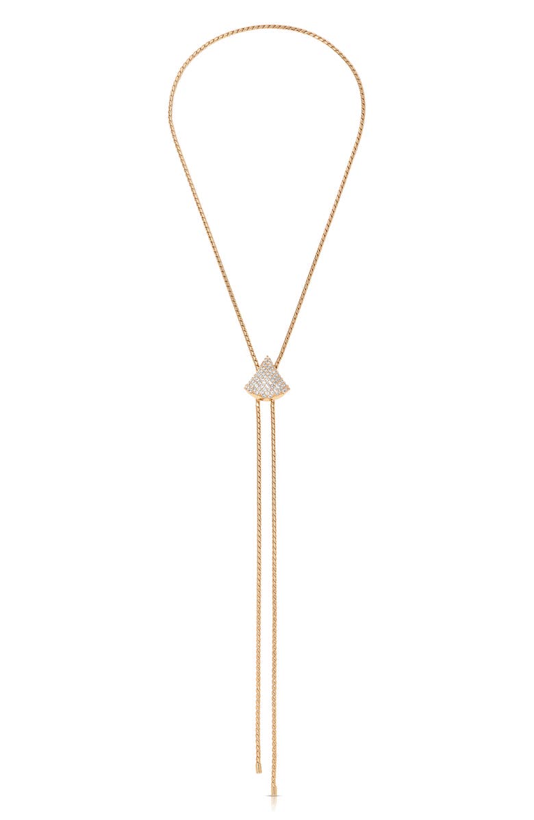 Ettika Pavé Teardrop Bolo Lariat Necklace, Alternate, color, 