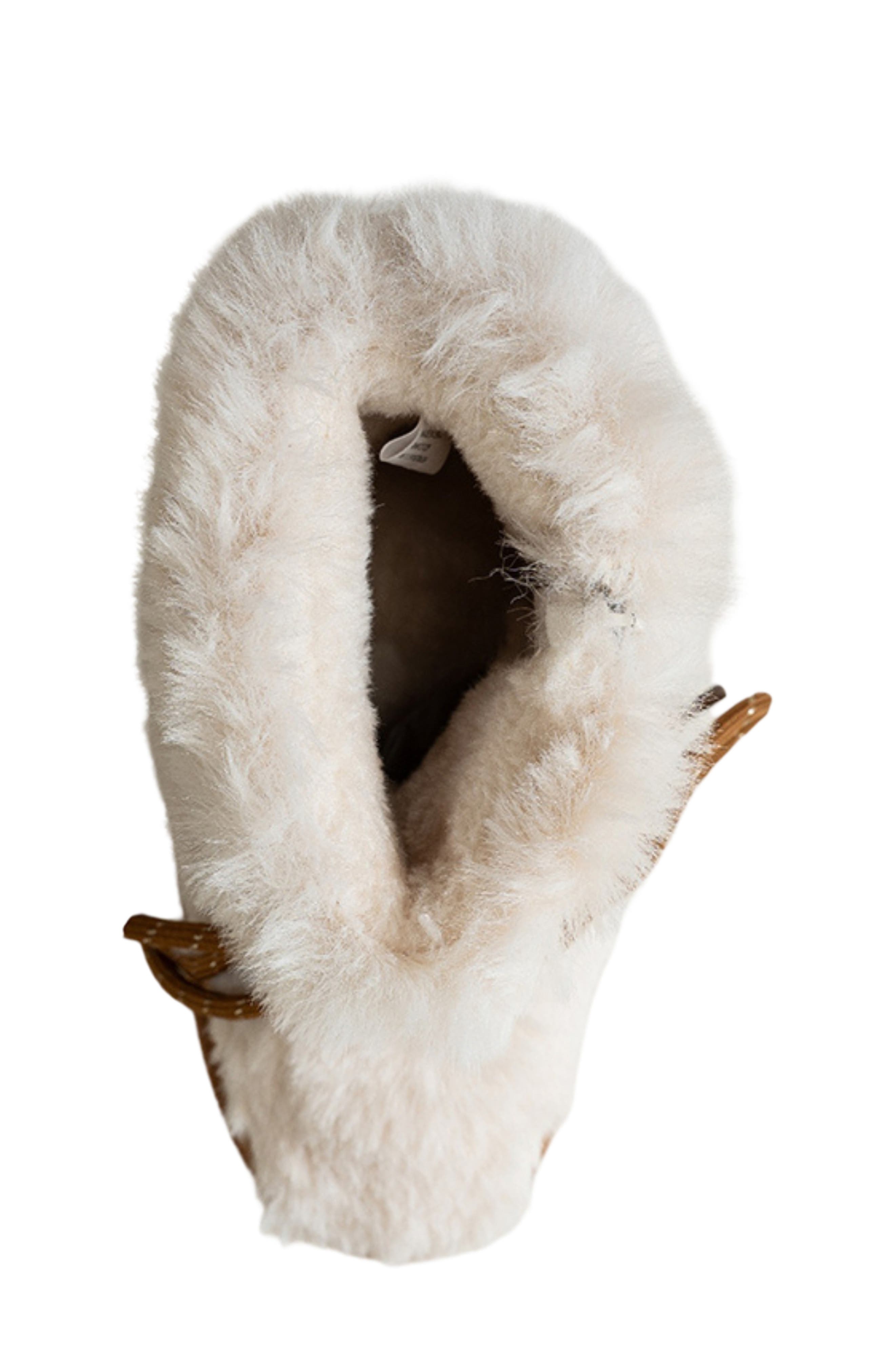Kids' Hybrid Boot with Faux Fur Trim, Alternate, color, COGNAC