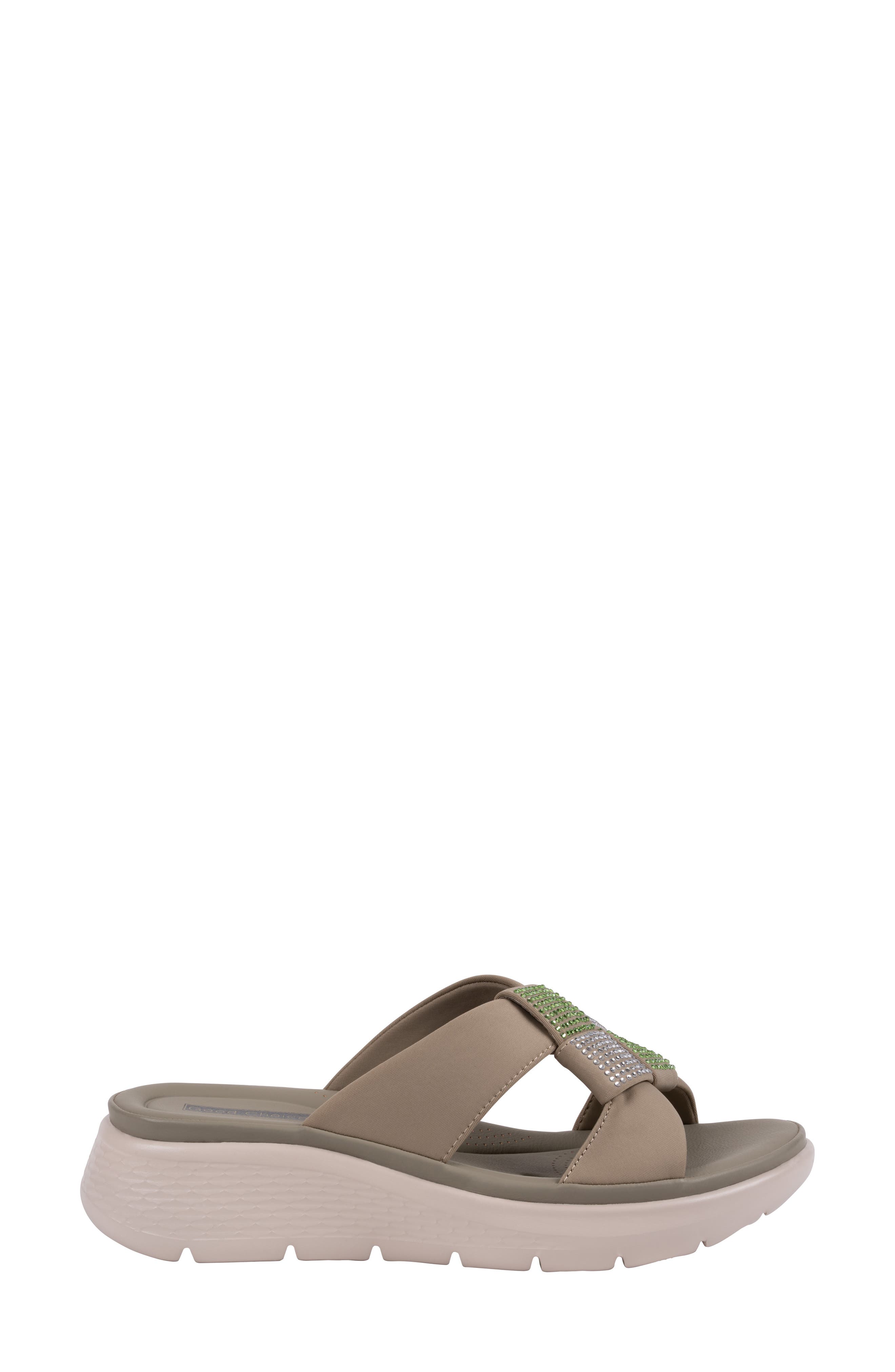 Cenza Wedge Sandal, Alternate, color, OLIVE