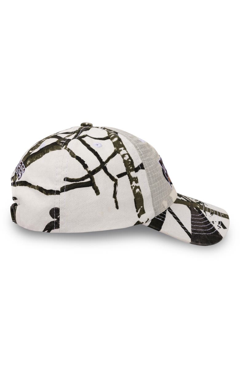 PLEASURES Brown Album Layered Adjustable Baseball Cap, Alternate, color, Snow