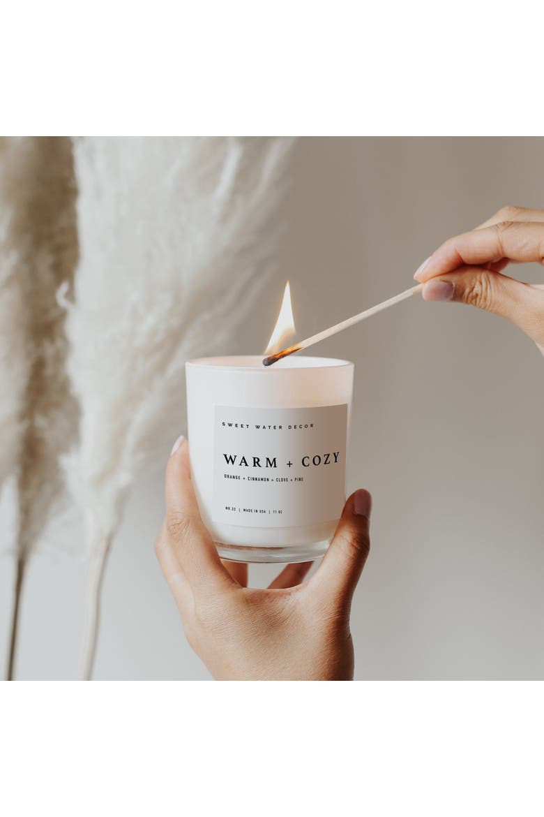 11oz White Jar Candle - Spice Scents, Alternate, color, Warm and Cozy