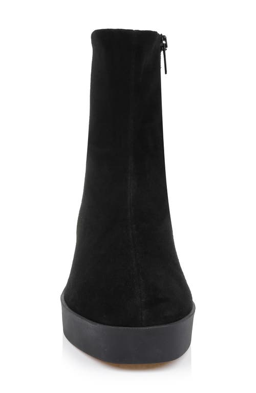 Clergerie Lexa Platform Wedge Bootie In Black
