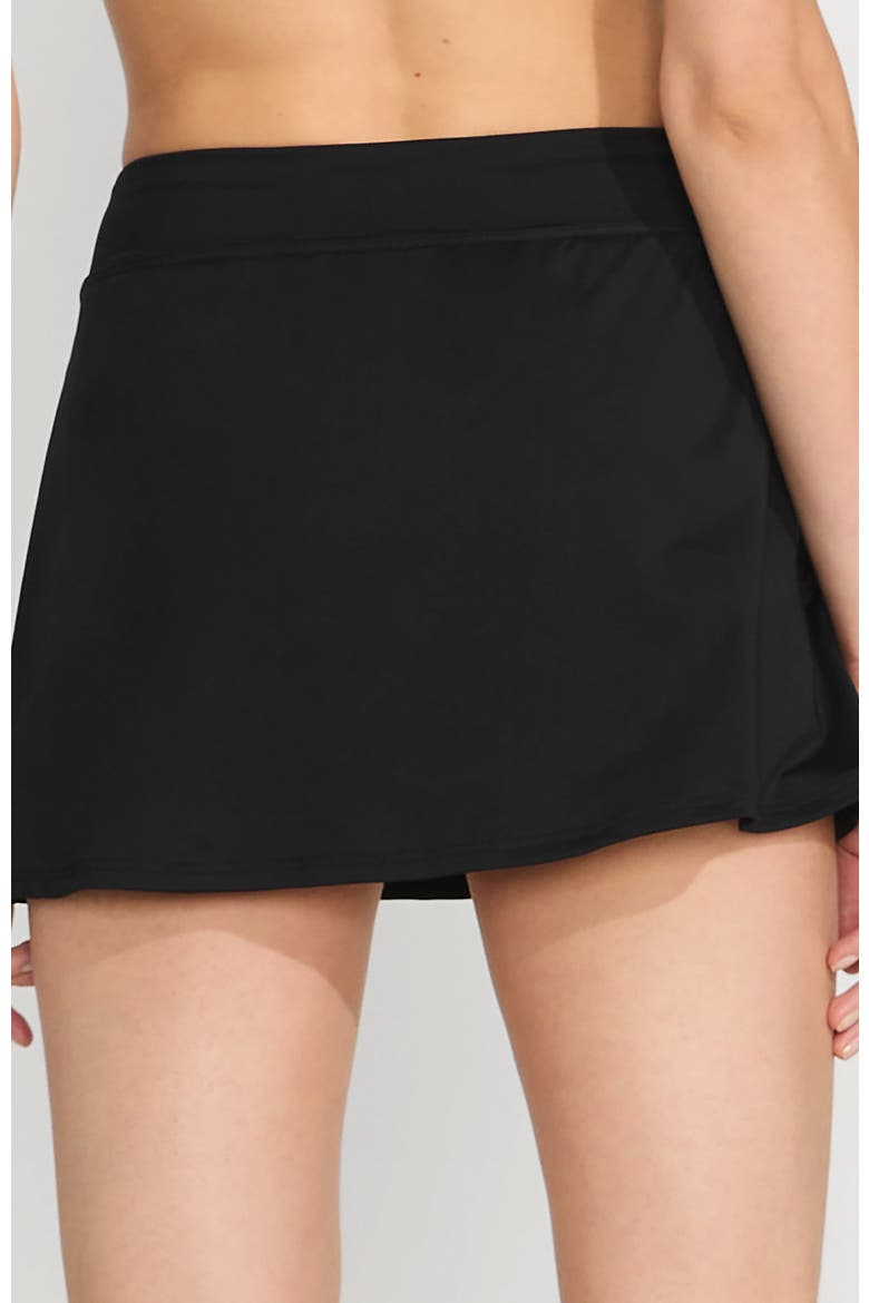 Mini Swim Skirt, Alternate, color, Black