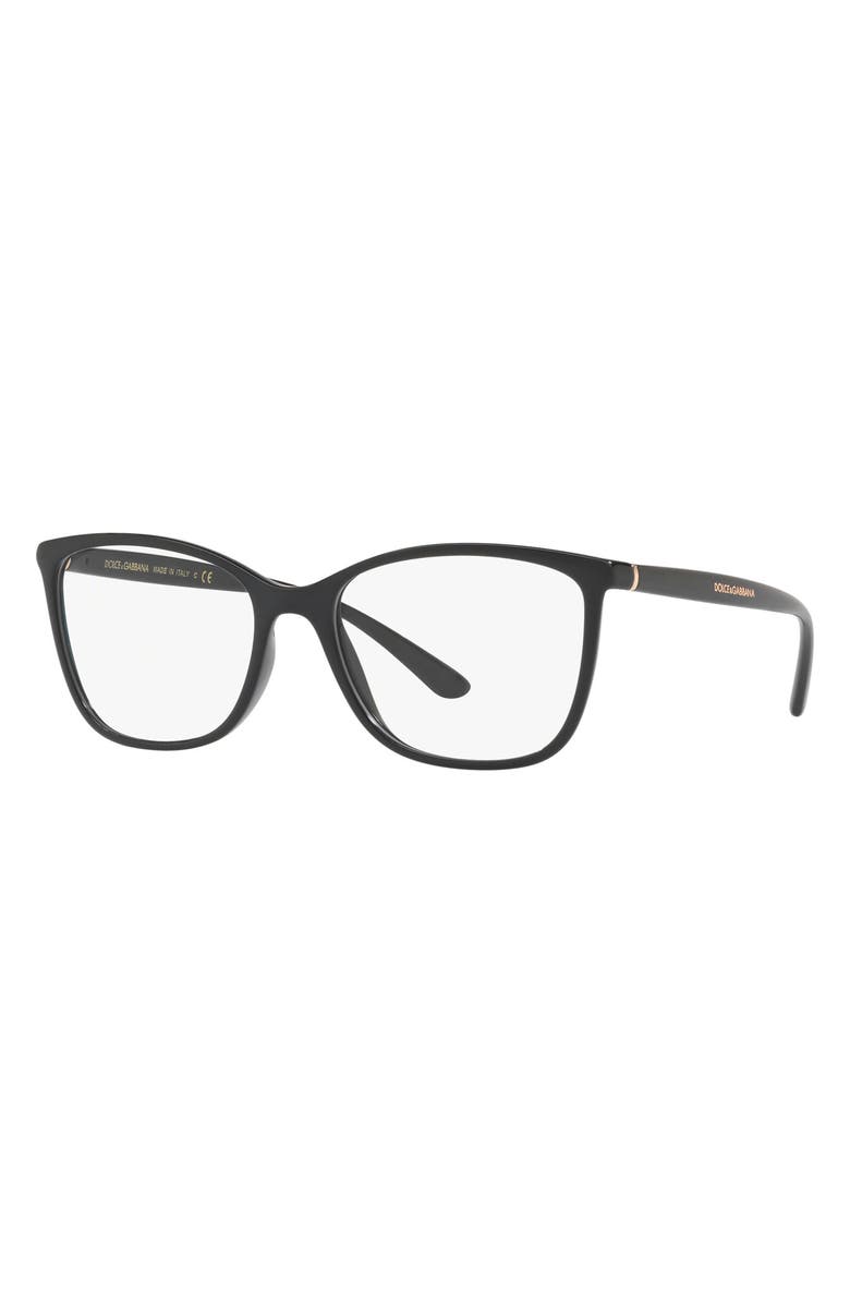 Dolce&Gabbana 52mm Rectangle Optical Glasses, Alternate, color,