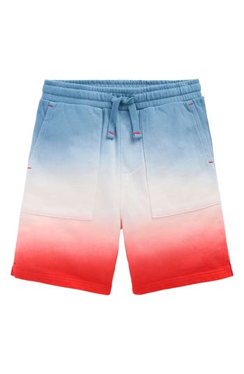 Mini Boden Kids' Dip Dye Cotton Jersey Shorts In Multi
