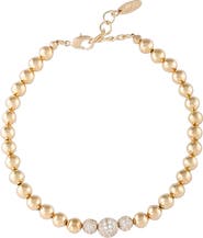 Ettika Cubic Zirconia Bead Anklet