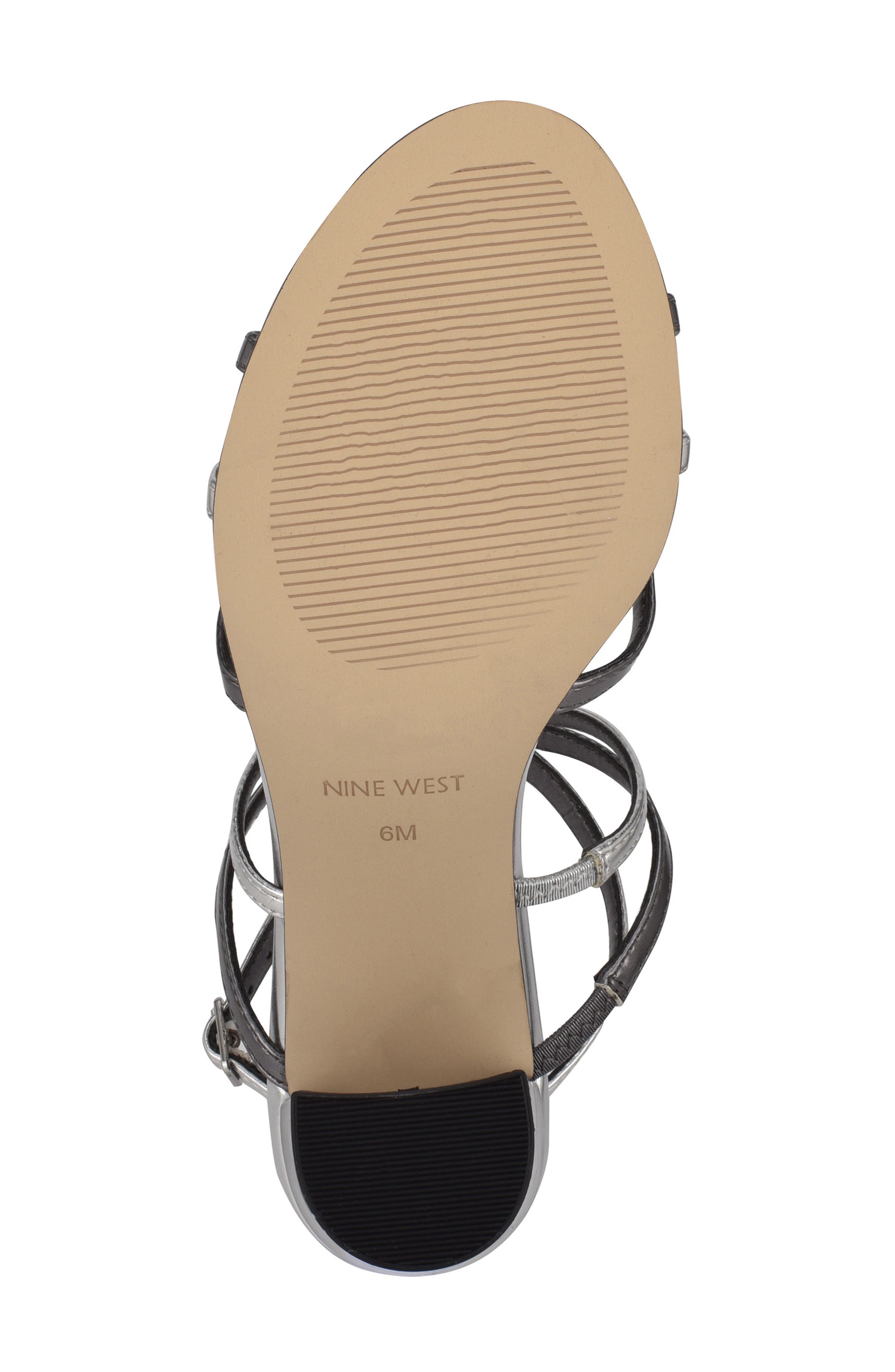 Obvi Strappy Sandal, Alternate, color, PEWTER/ SILVER