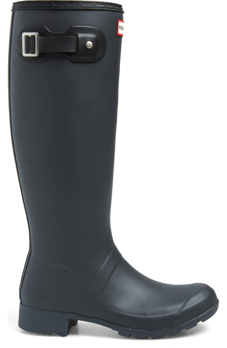 Hunter 'Tour' Packable Rain Boot, Alternate, color, Luna/ Black