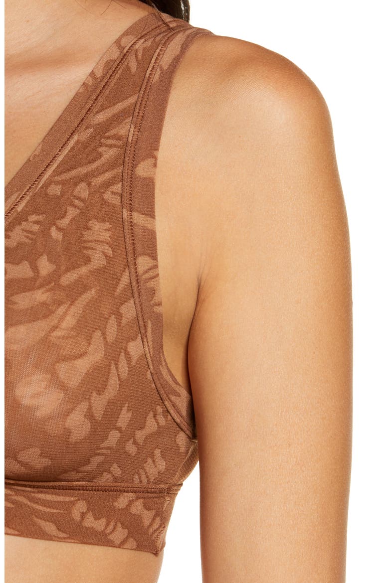 Summer Mesh Plunge Bralette, Alternate, color, LATTE SWIRL