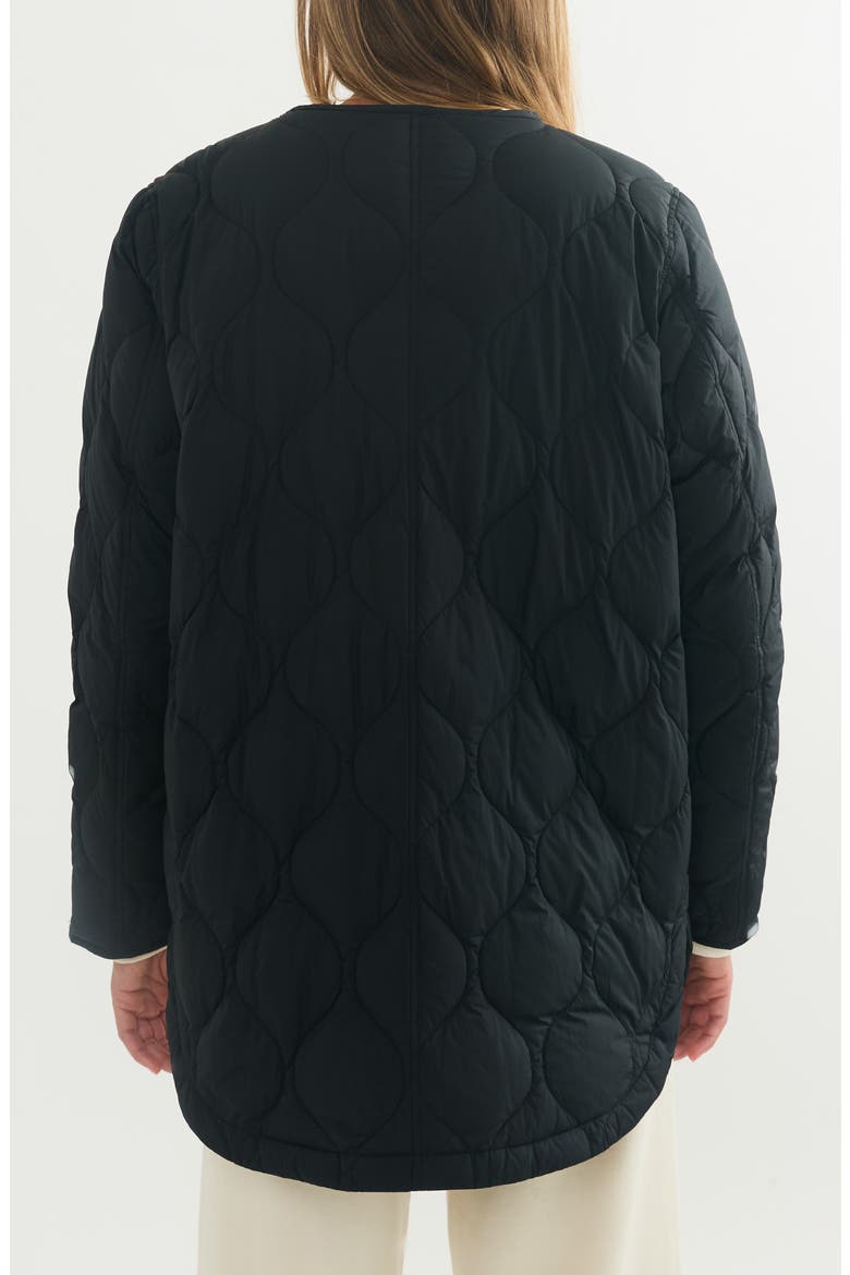 Calista Quilted Jacket, Alternate, color, BLACK