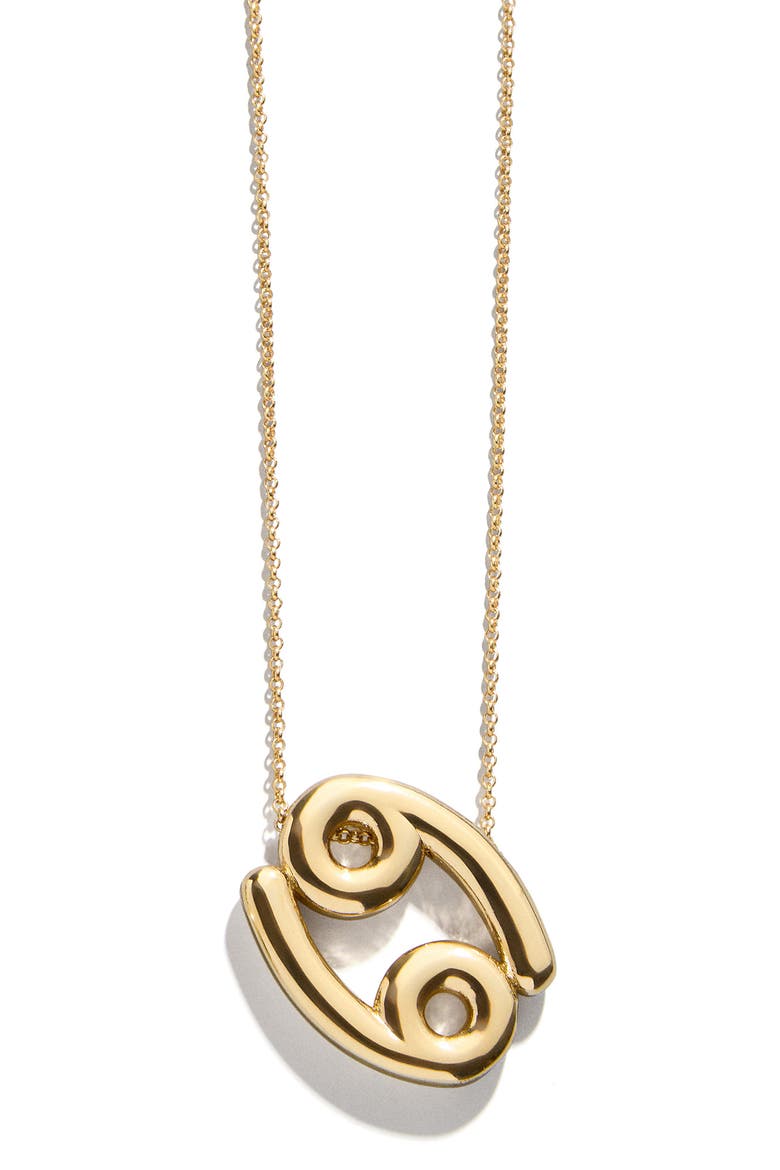 Zodiac Pendant Necklace, Main, color, CANCER