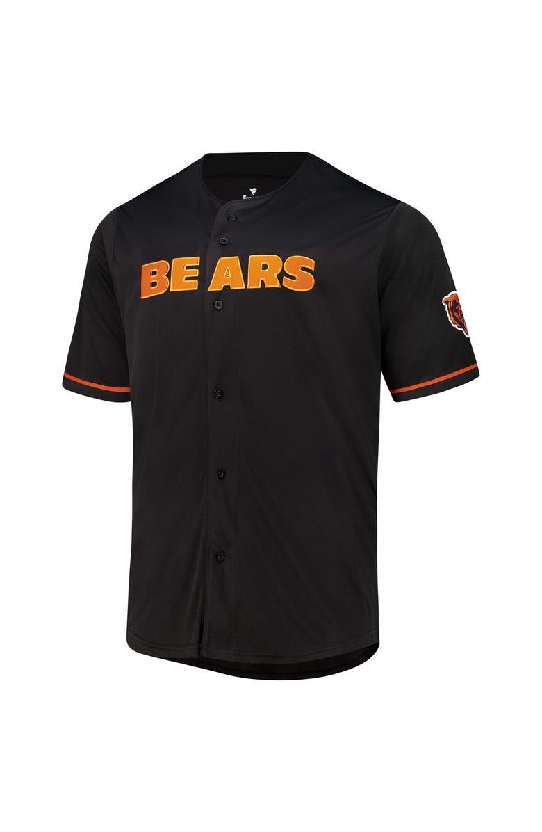 FANATICS Men's Fanatics  Black Chicago Bears Pop Full-Button Jersey, Alternate, color, Black