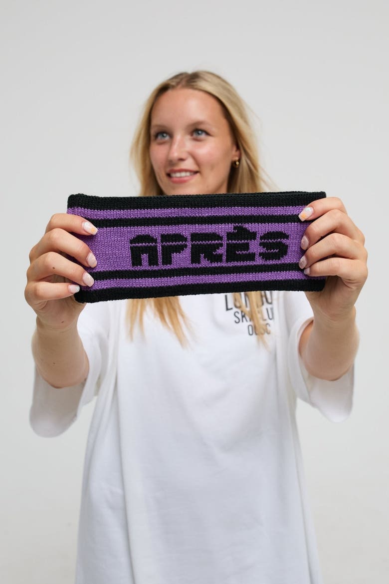 Après Headband - Black and Purple, Alternate, color, Black and Purple