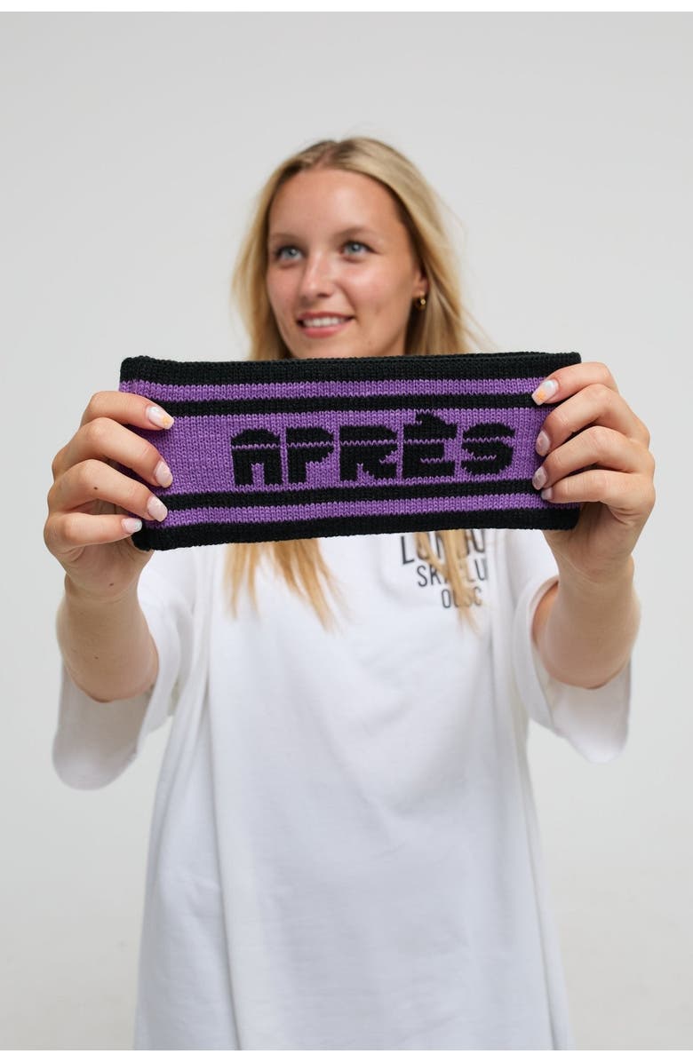 OOSC Après Headband - Black and Purple, Alternate, color, Black And Purple