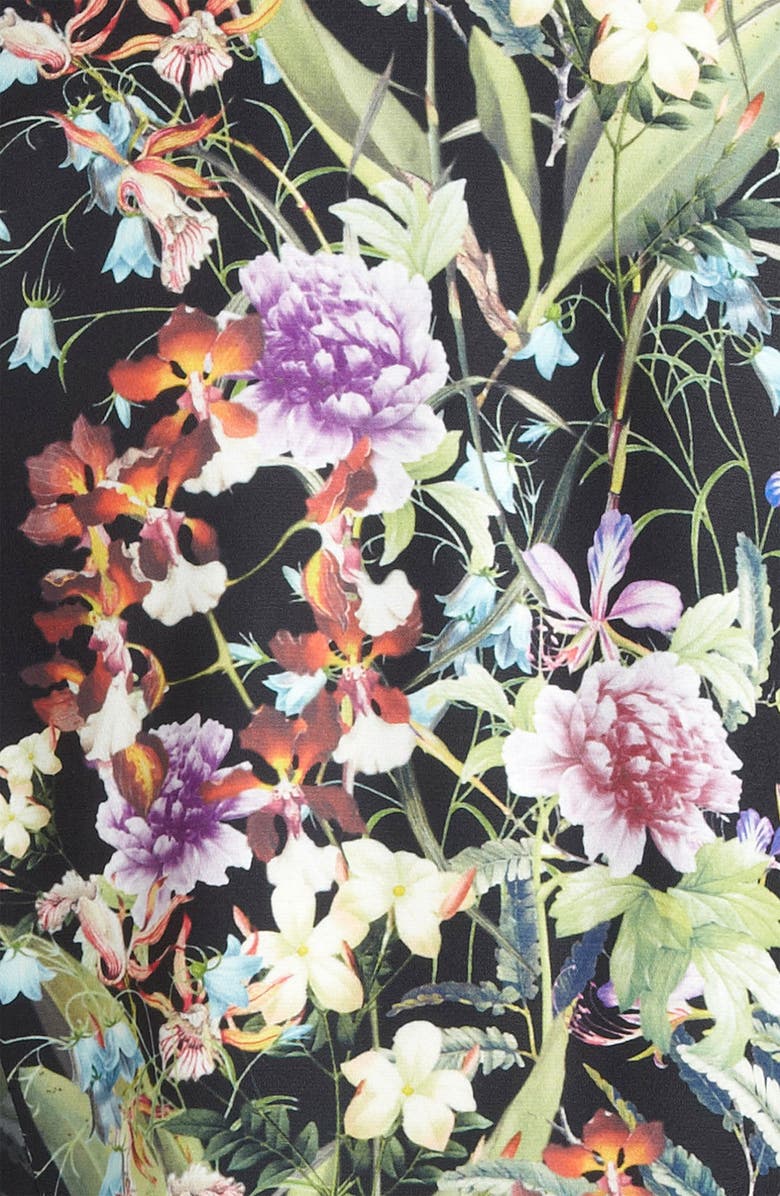 Mural Floral Print Tux Vest, Alternate, color, 