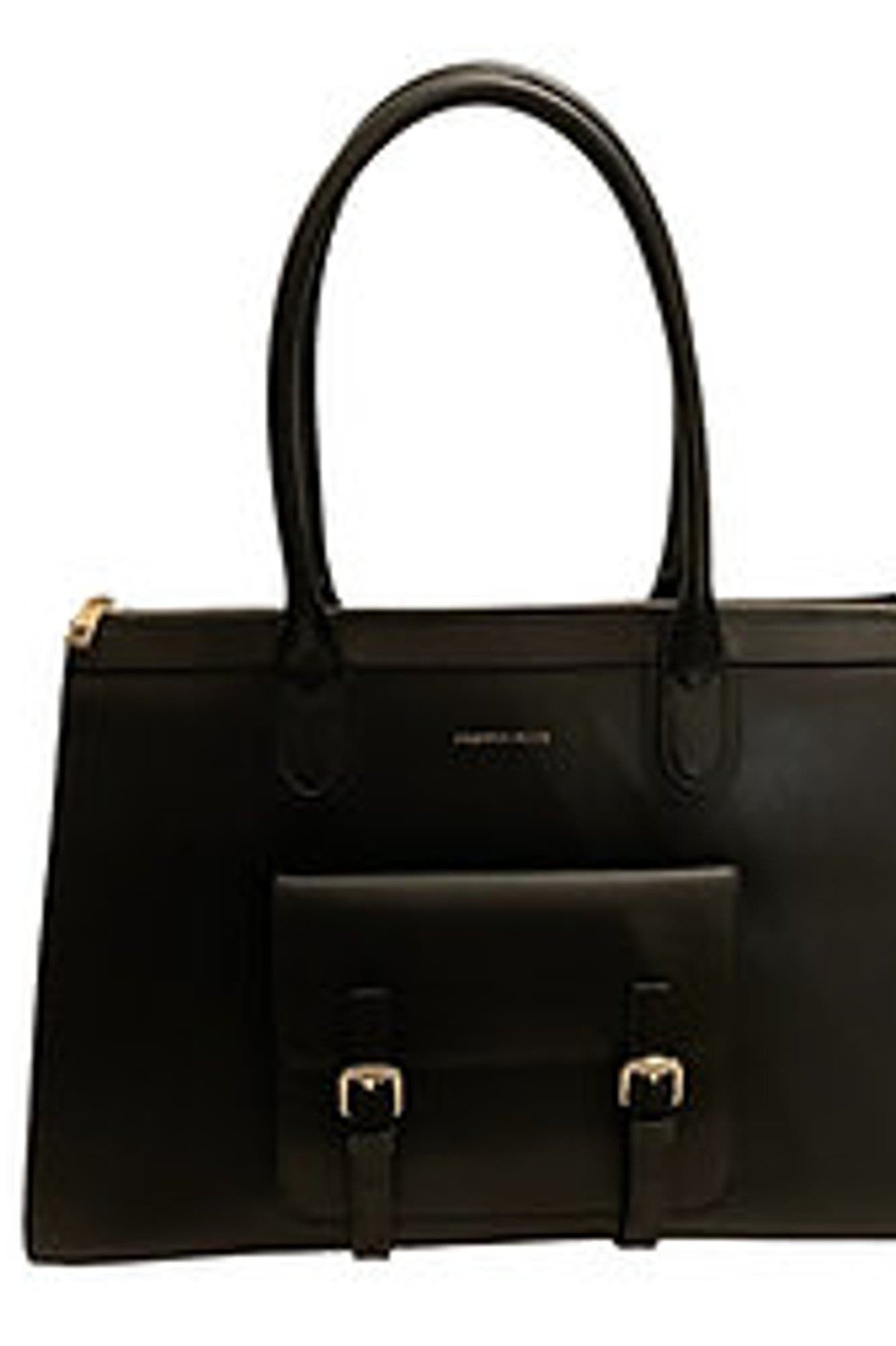 Ruth Leather Handbag, Alternate, color, Black