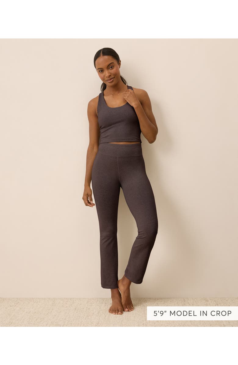 Pact On the Go-To Bootcut Legging, Alternate, color, Chocolate Heather