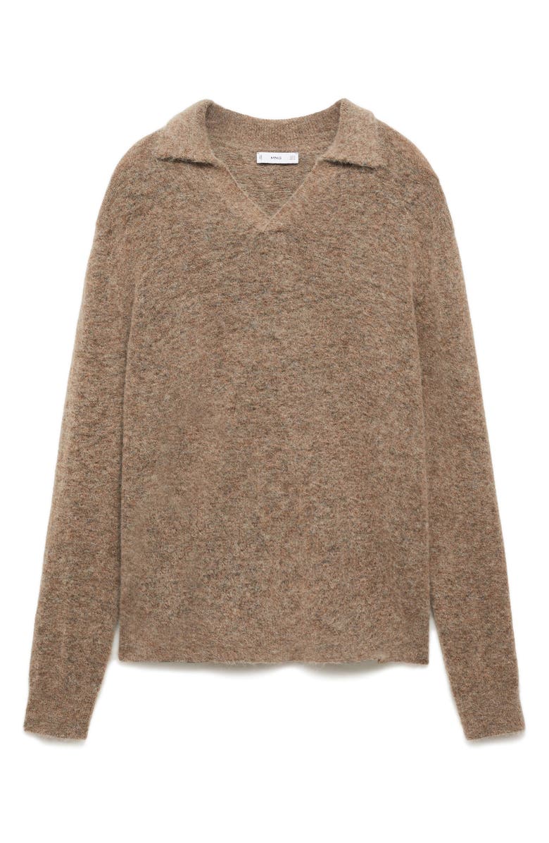 MANGO Knit Polo Sweater, Main, color, 