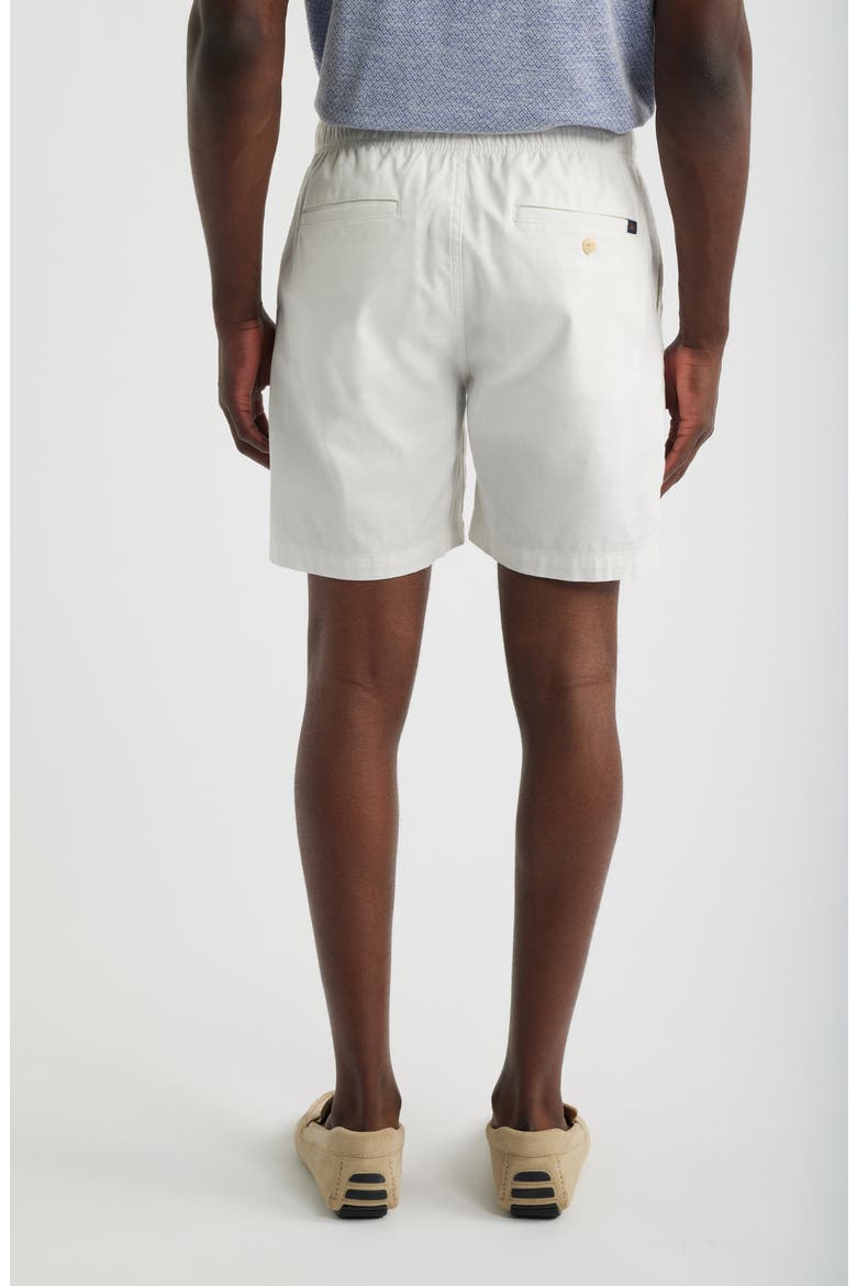 Essential Stretch Cotton Drawstring Shorts, Alternate, color, BONEYARD WHITE