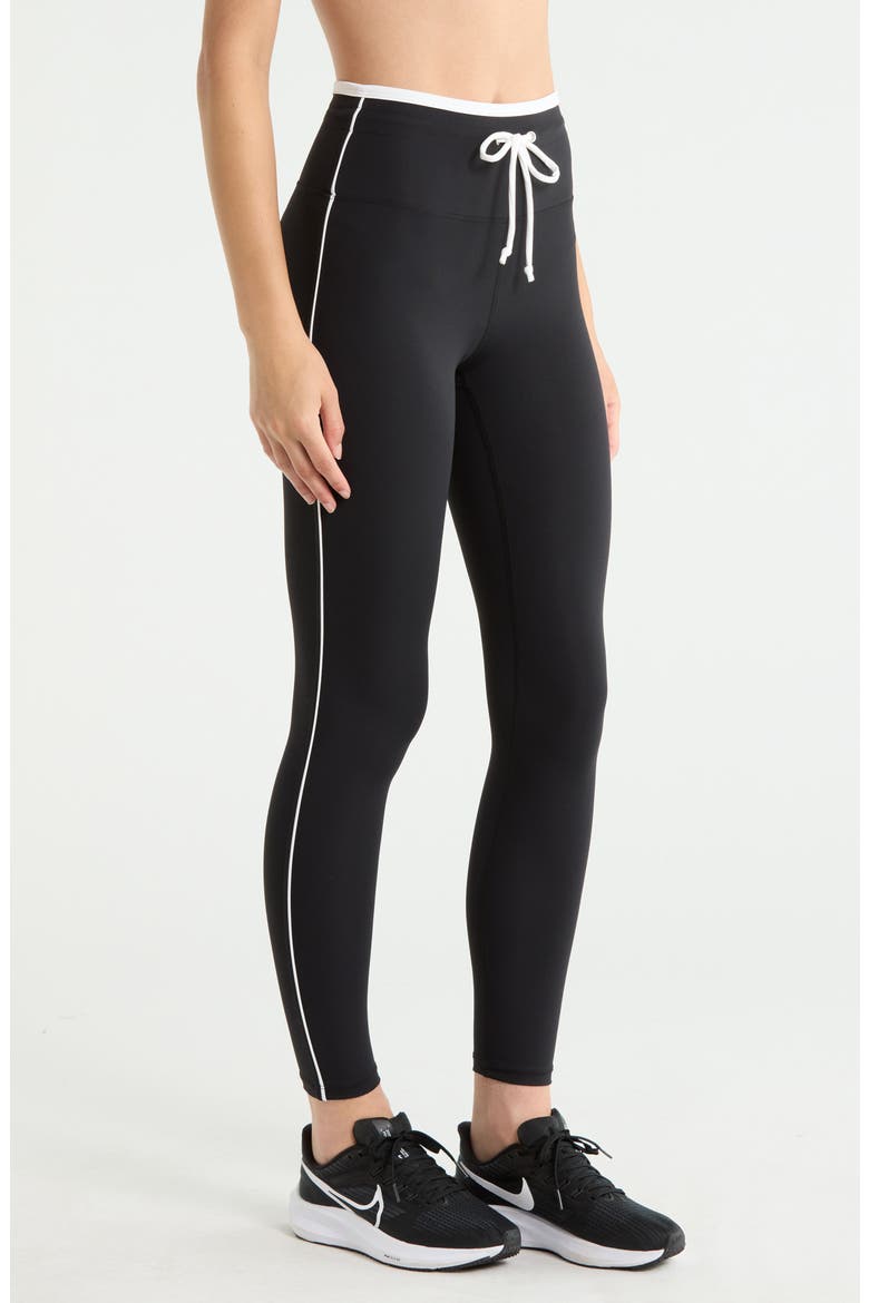 Sport Sprint Performance Leggings, Alternate, color, BLACK/WHITE