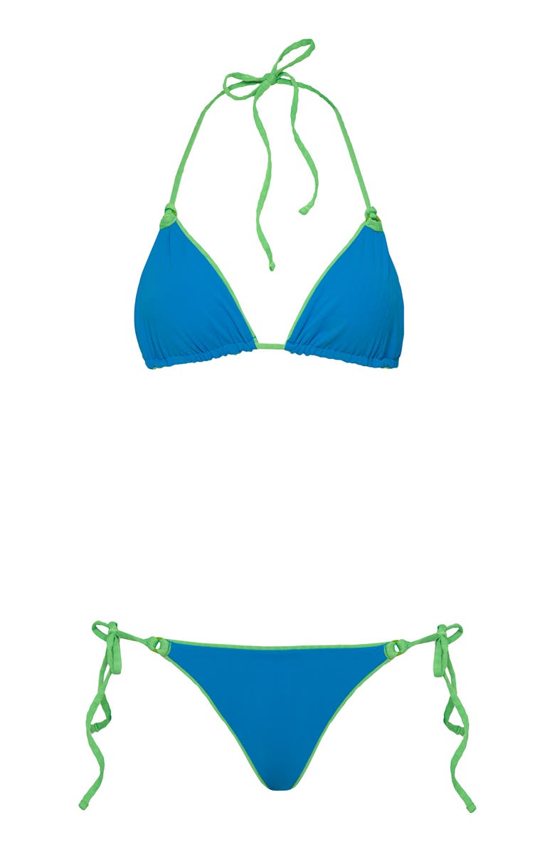 Maaji Sunlight Reversible Bikini Bottoms, Alternate, color, Green