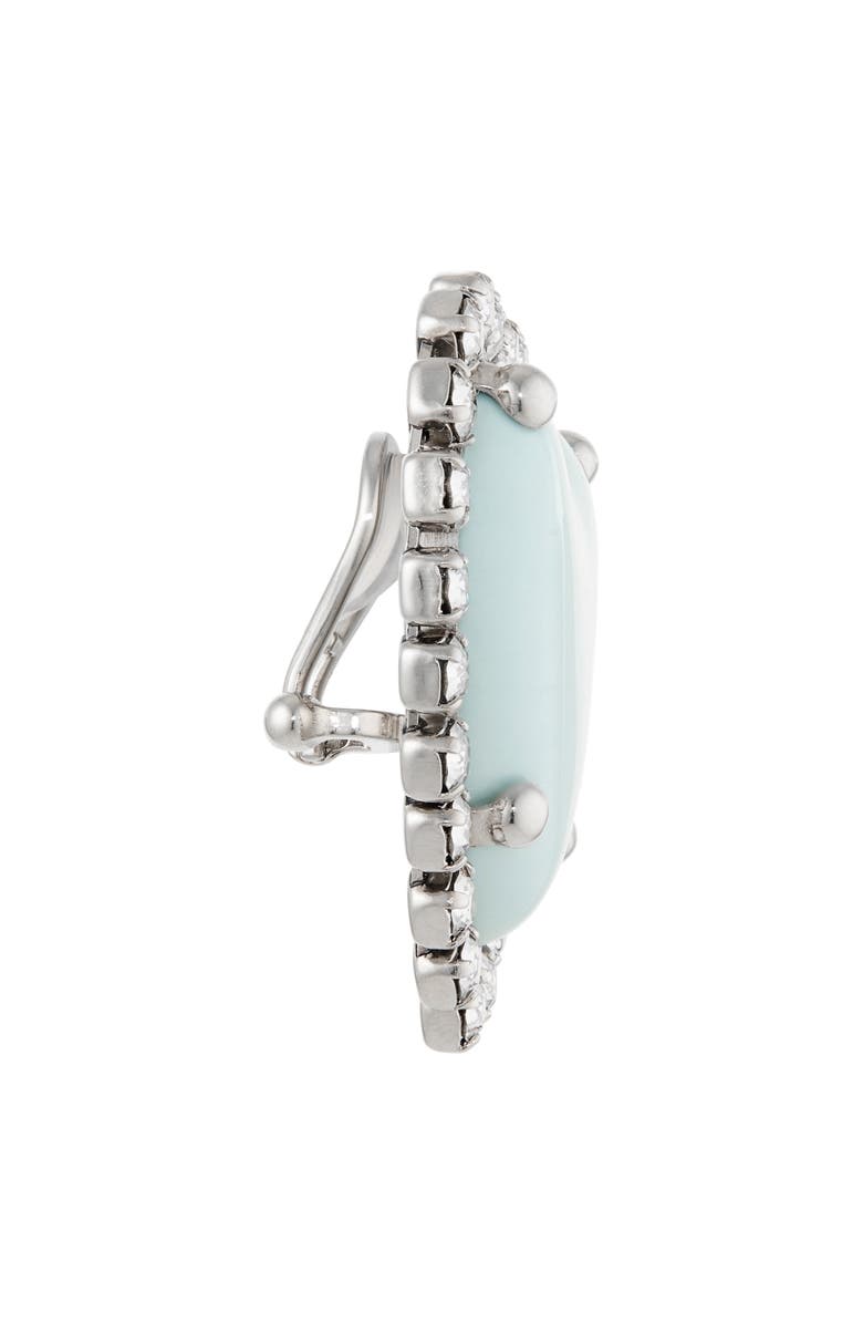 Valentino Garavani Coeur Hyperbole Heart Earrings, Alternate, color, Bxl Vintage Palladium/ Silver