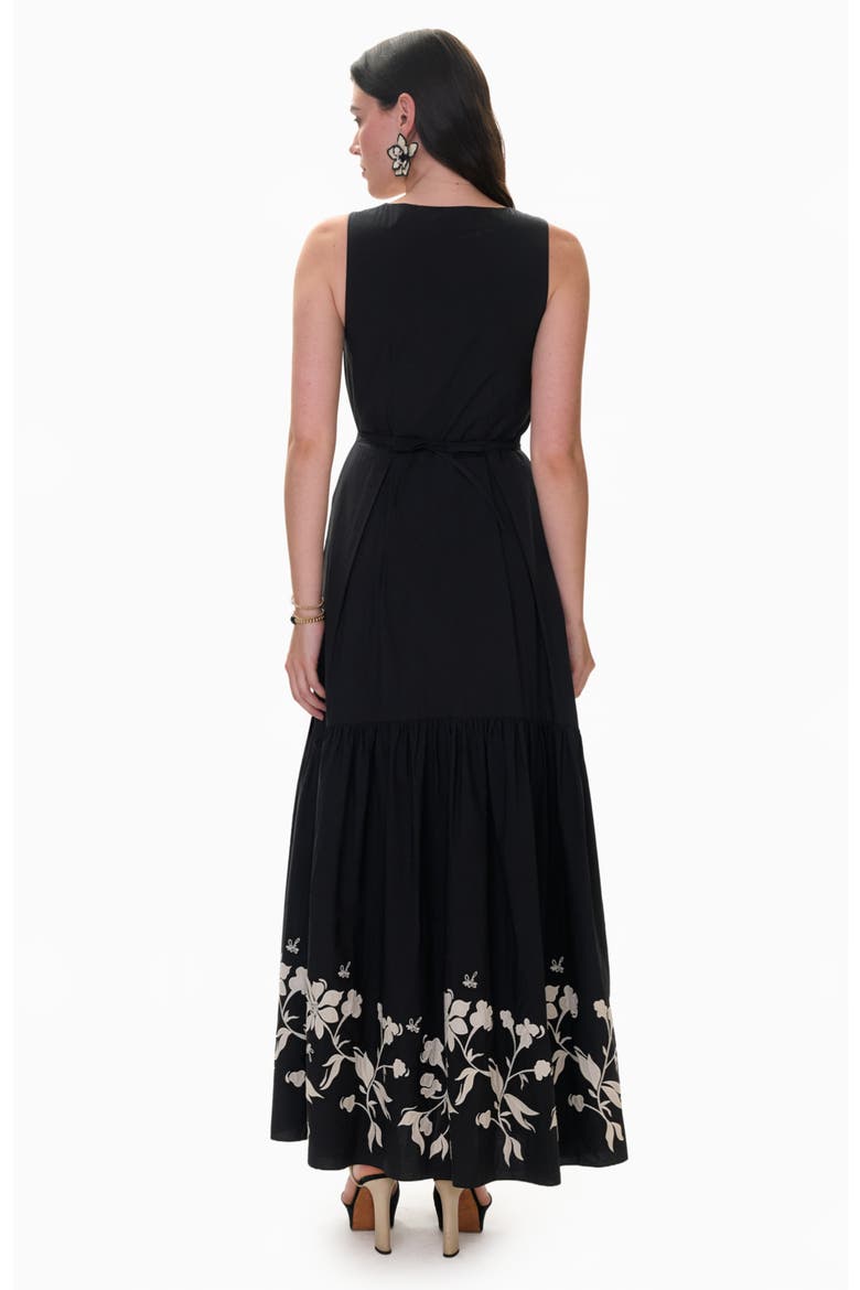 Quinn Applique Dress, Alternate, color, Noir