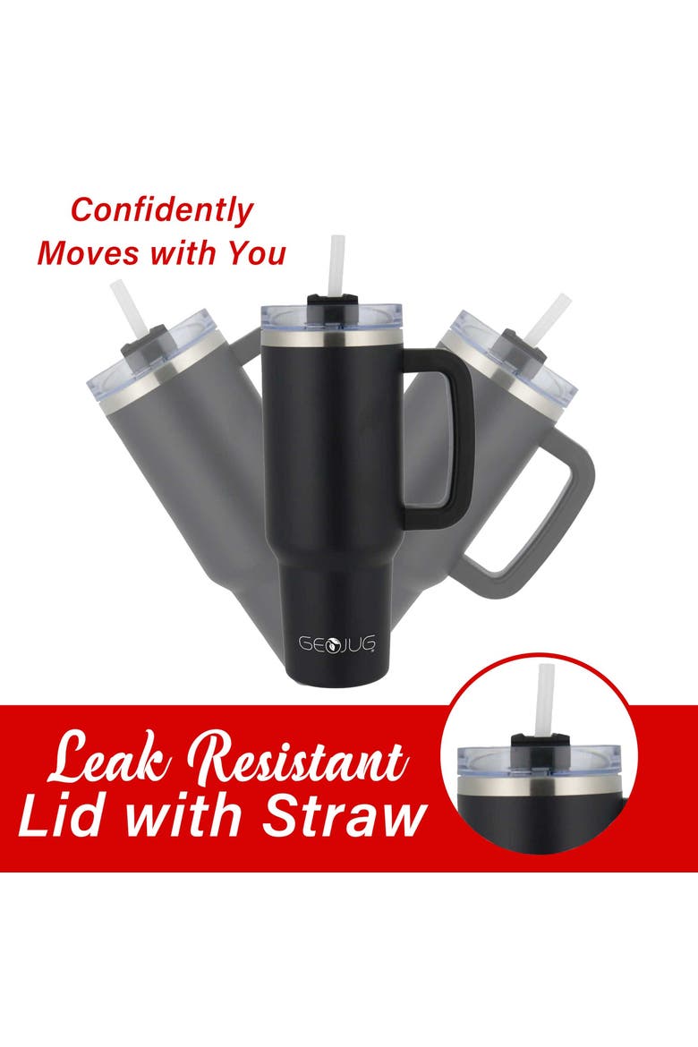 40oz Insulated Stainless Steel Tumbler Cup, Alternate, color, Black
