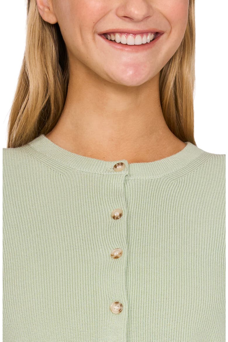 Crewneck Cardigan, Alternate, color, SLIT GREEN