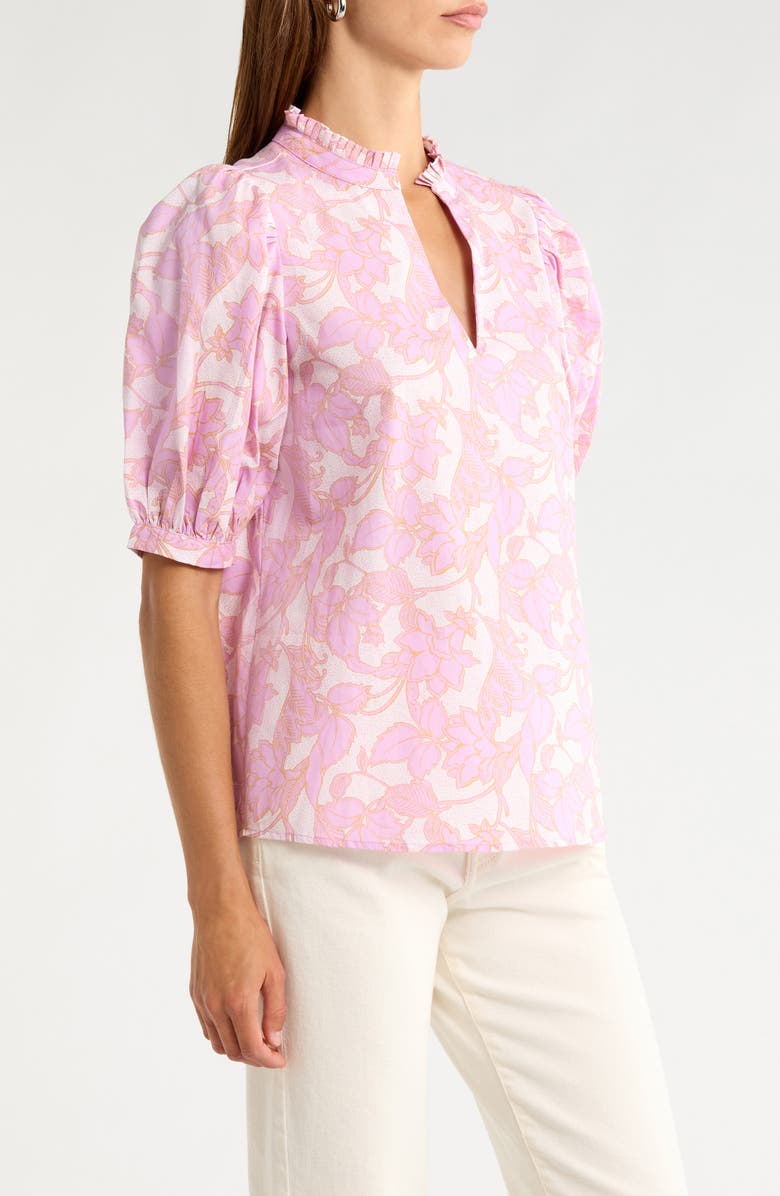 SUGARLIPS Daney Puff Sleeve Top, Alternate, color, Pink-Cream