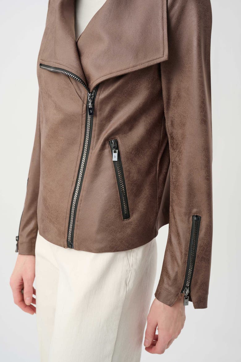 Foiled Knit Fitted Jacket, Alternate, color, Mink