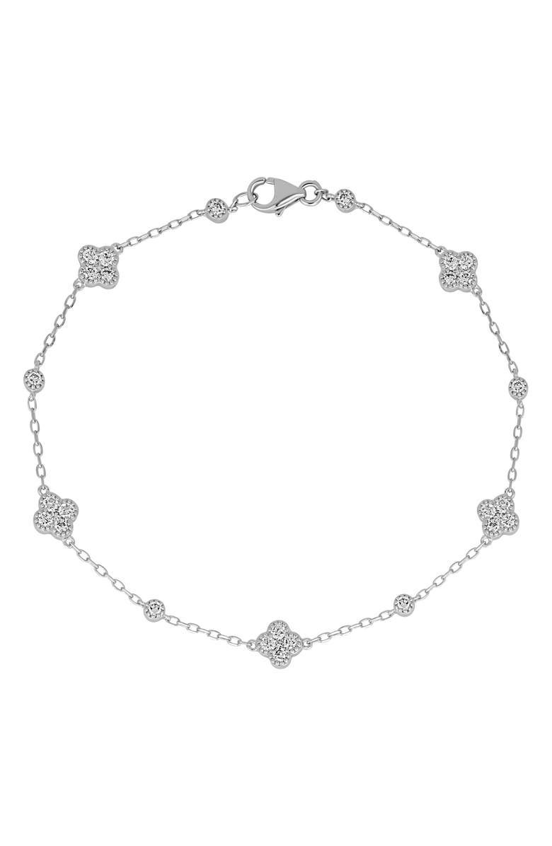 Bony Levy El Mar Gemstone & Diamond Station Bracelet, Main, color, 18K White Gold