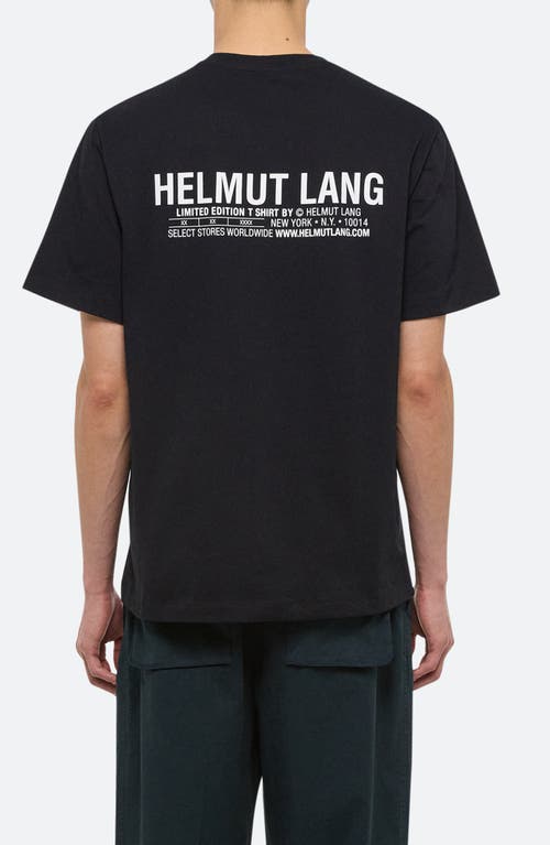 Helmut Lang Capsule Tee In Black