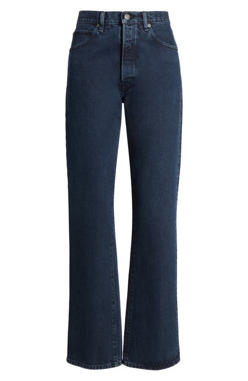 Frame The Vertical High Waist Relaxed Straight Leg Jeans In Blue