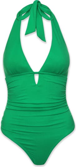 ONE PIECE 　零〜八十、+　GREEN HELEN JON Kara Key Hole One-Piece | Nordstrom