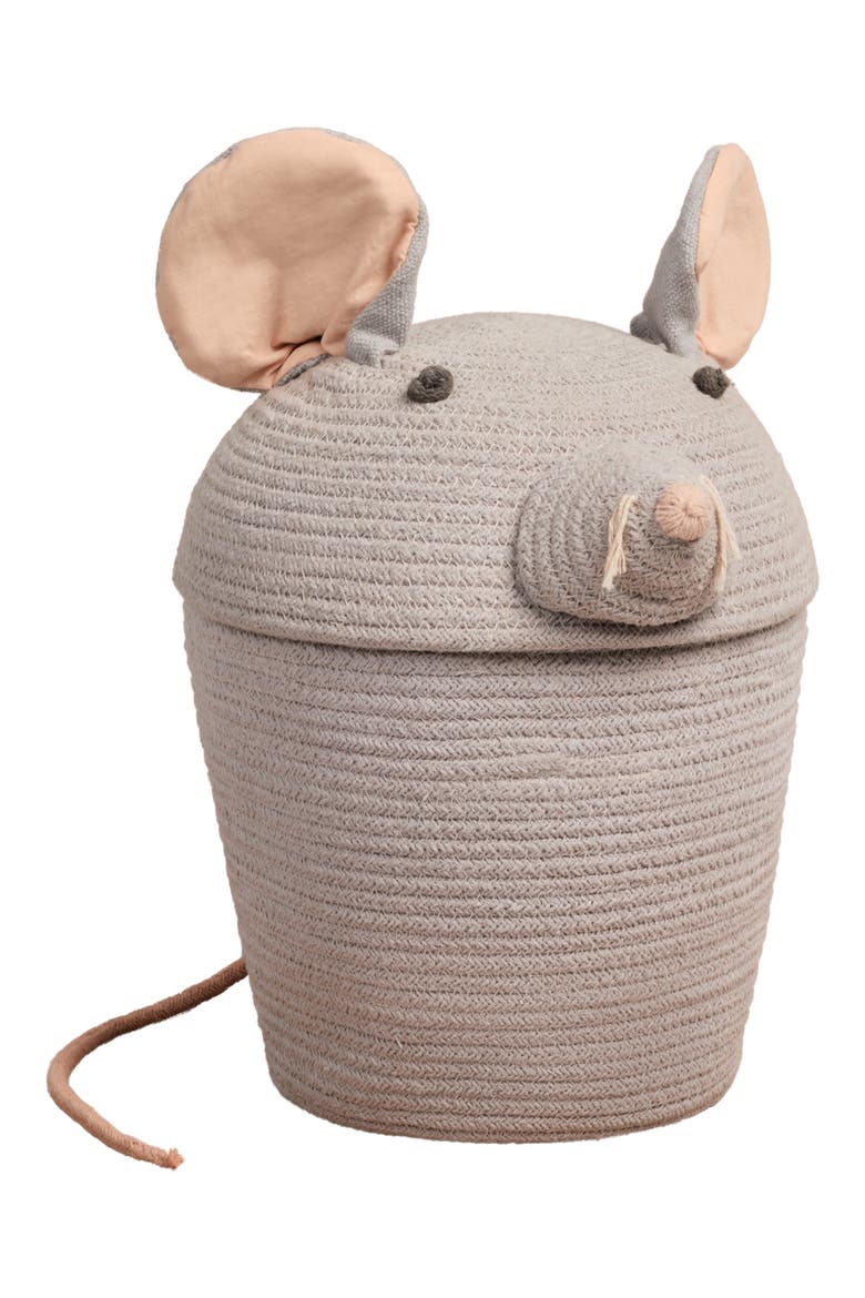 Renata the Rat Basket, Alternate, color, PEARL GREY