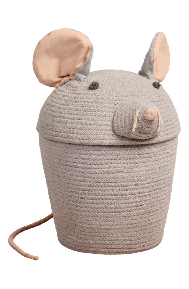 Lorena Canals Renata the Rat Basket, Alternate, color, Pearl Grey