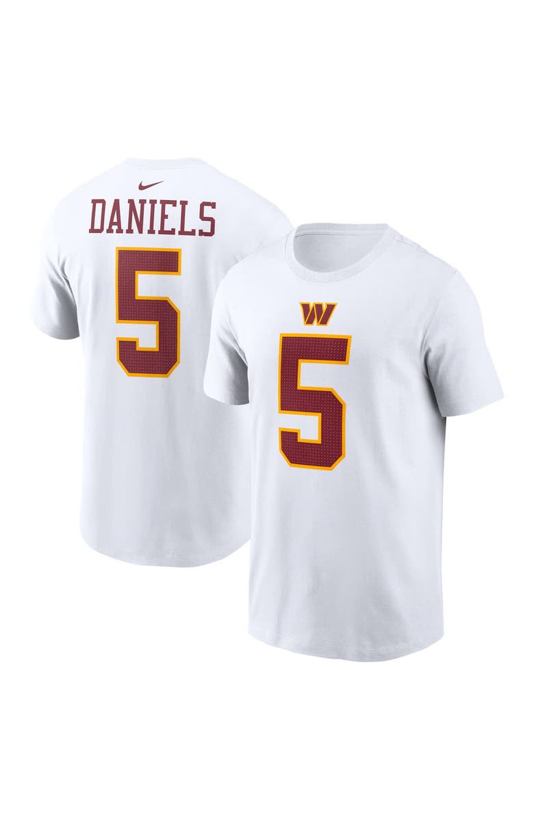 Nike Men's Nike Jayden Daniels White Washington Commanders Player Name & Number T-Shirt, Main, color, White